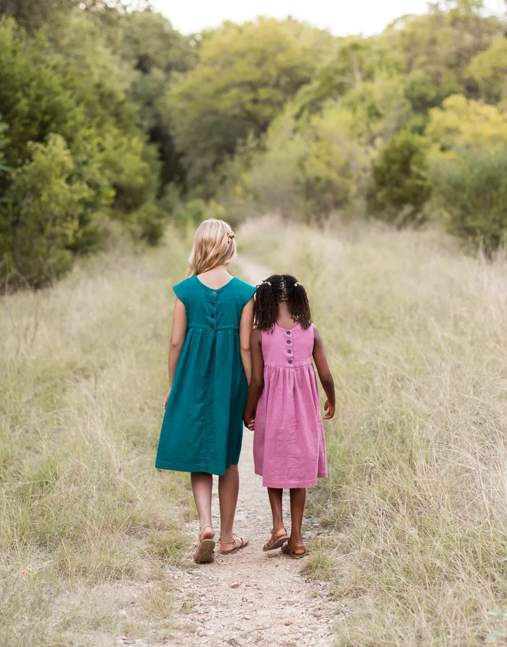 Geranium Girl's Dress Large (6yr - 12yr), Made by Rae Sewing Pattern