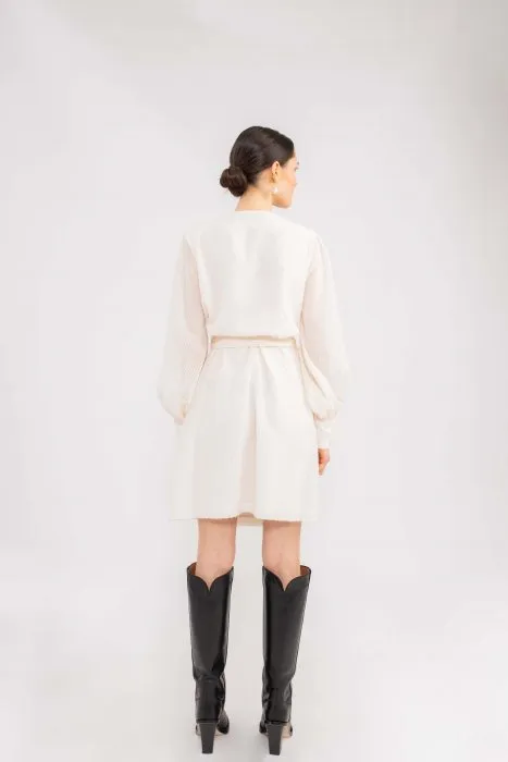 Helene Wrap Dress - Off White