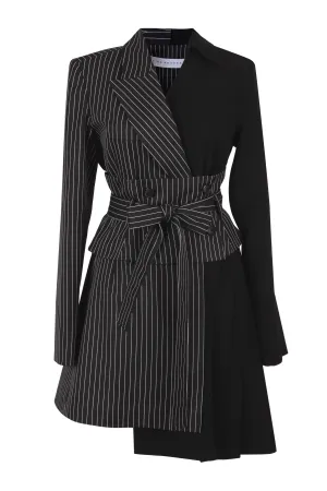 hybrid corset belt blazer dress