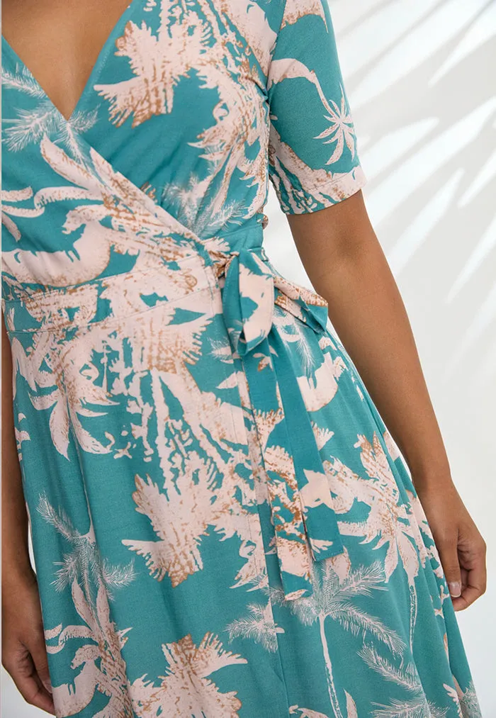 Indii Breeze Renae Wrap Maxi Dress - Indy Mint