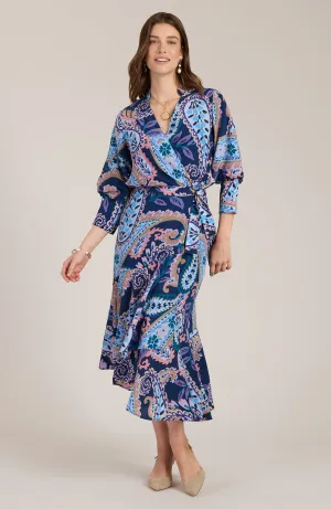 Jules Silk Paisley Dress - Paisley