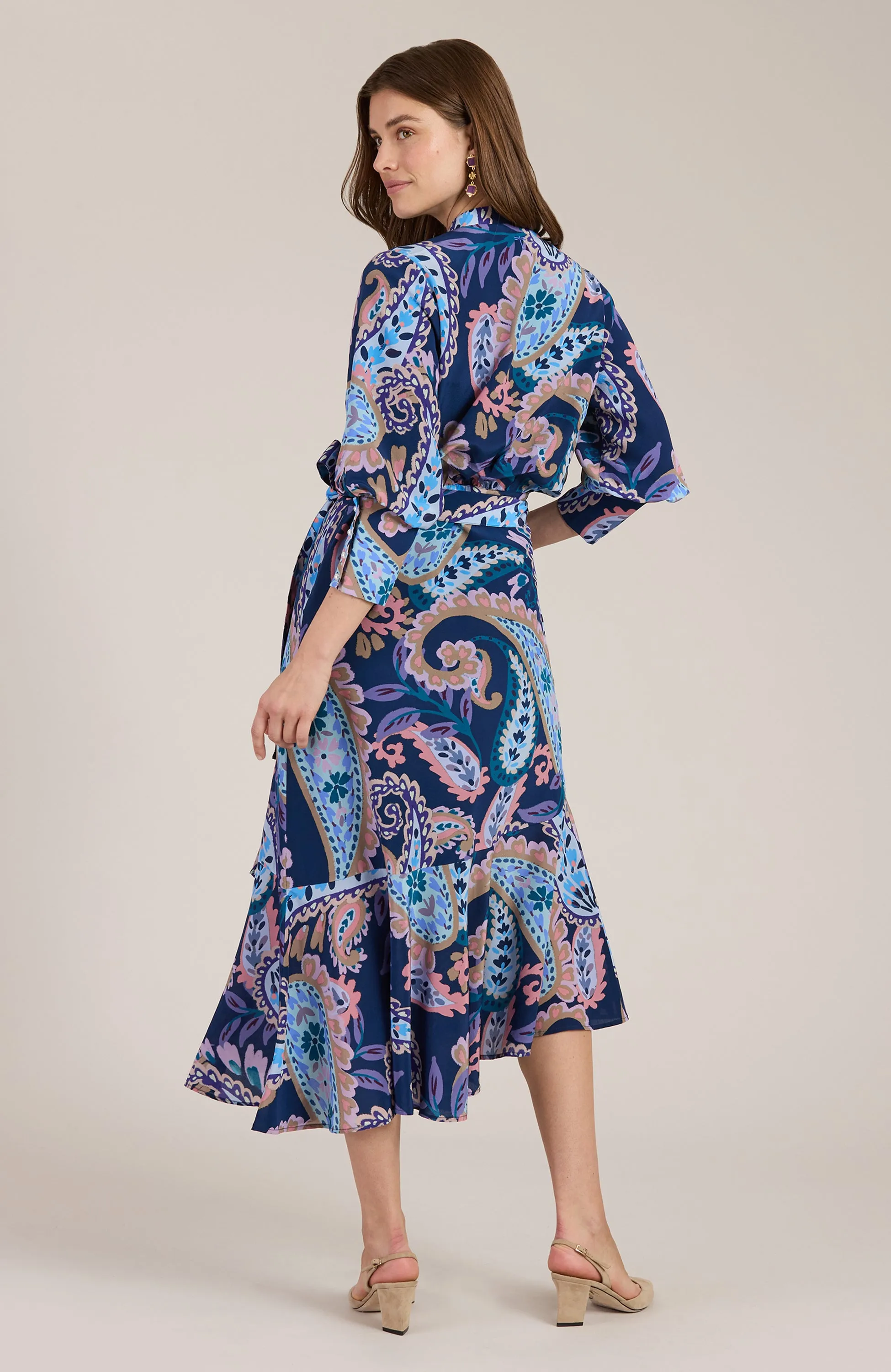 Jules Silk Paisley Dress - Paisley