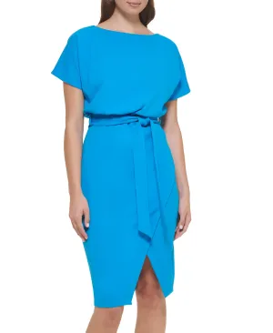 Kensie Blouson Wrap Dress