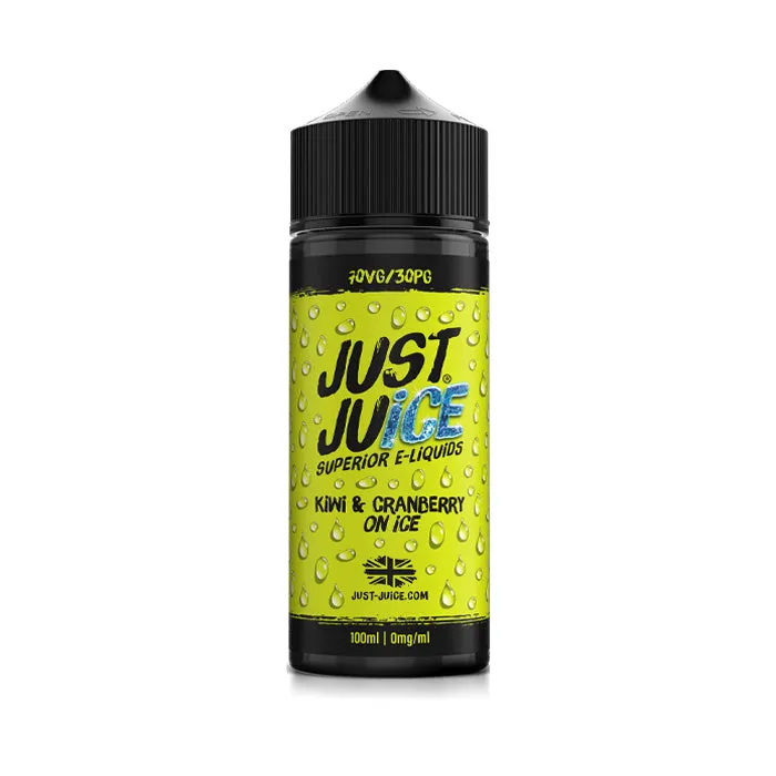 Kiwi & Cranberry on Ice 100ml Shortfill E-Liquid by Just Juice