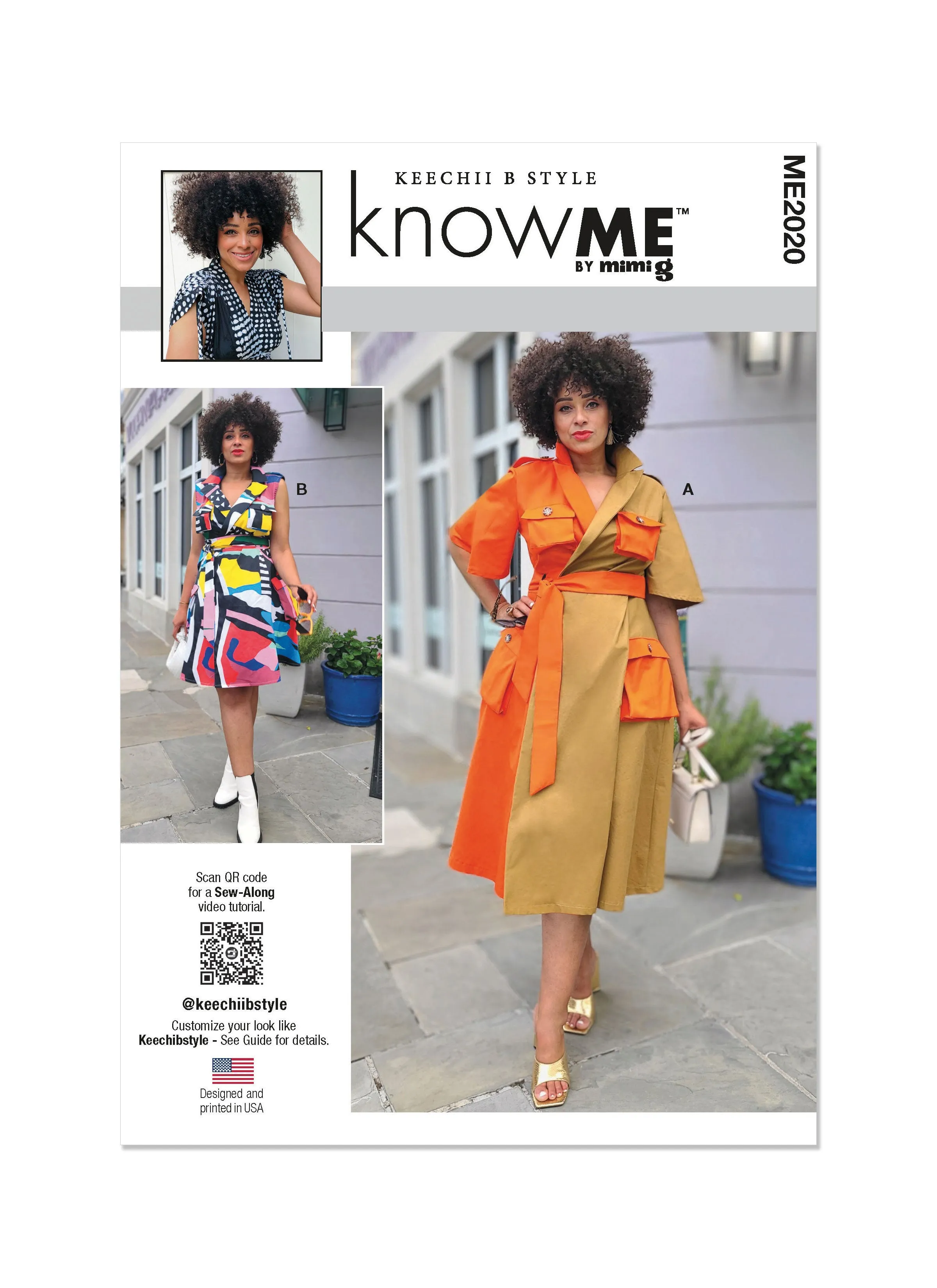 Know Me pattern 2020 Wrap Dress by Keechii B Style