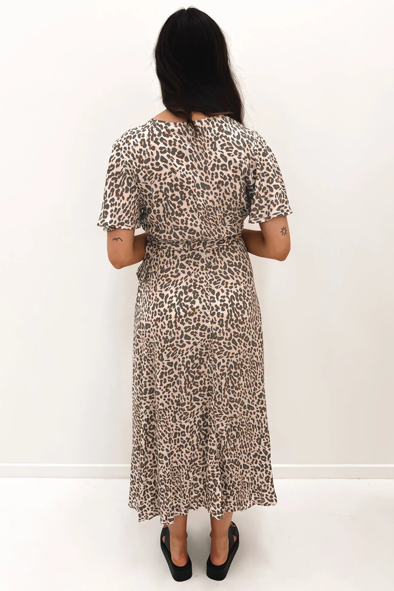 Lauren Midi Dress Leopard