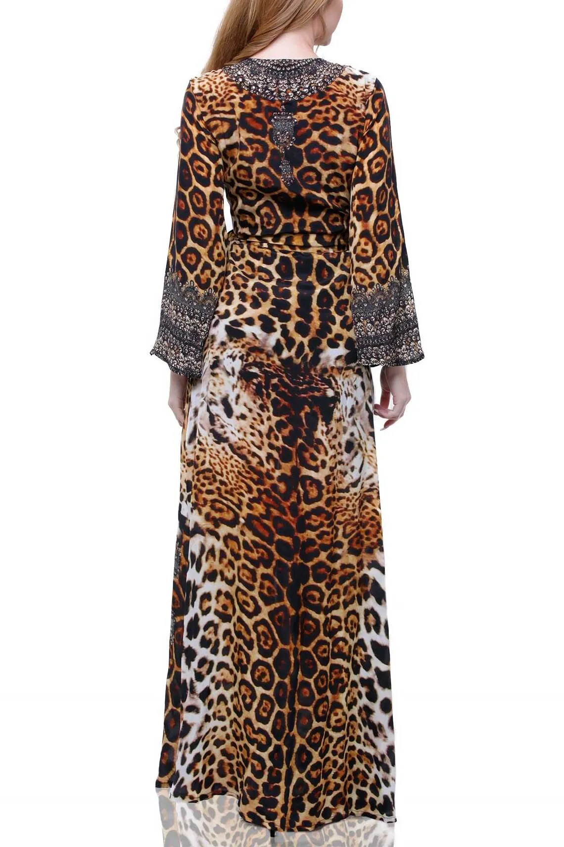 Leopard Print Wrap Dress As Seen On Kyle Richards in The Real Housewives of Beverly Hills