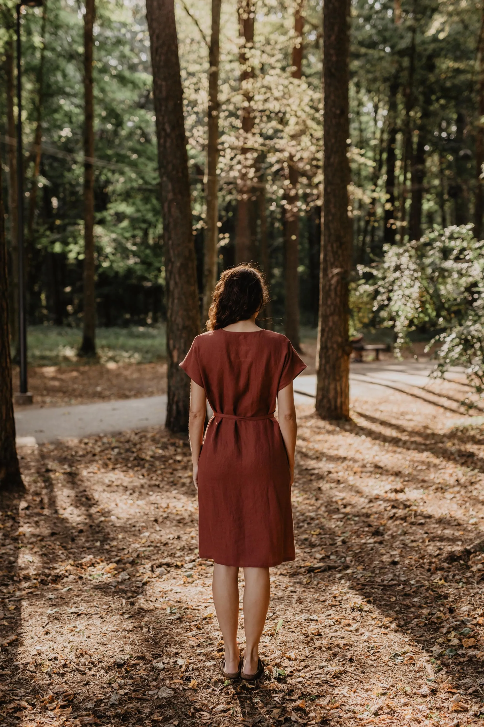 Linen wrap dress Rome