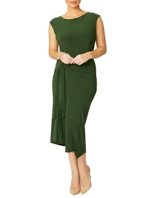 Loren Olive Jersey Dress