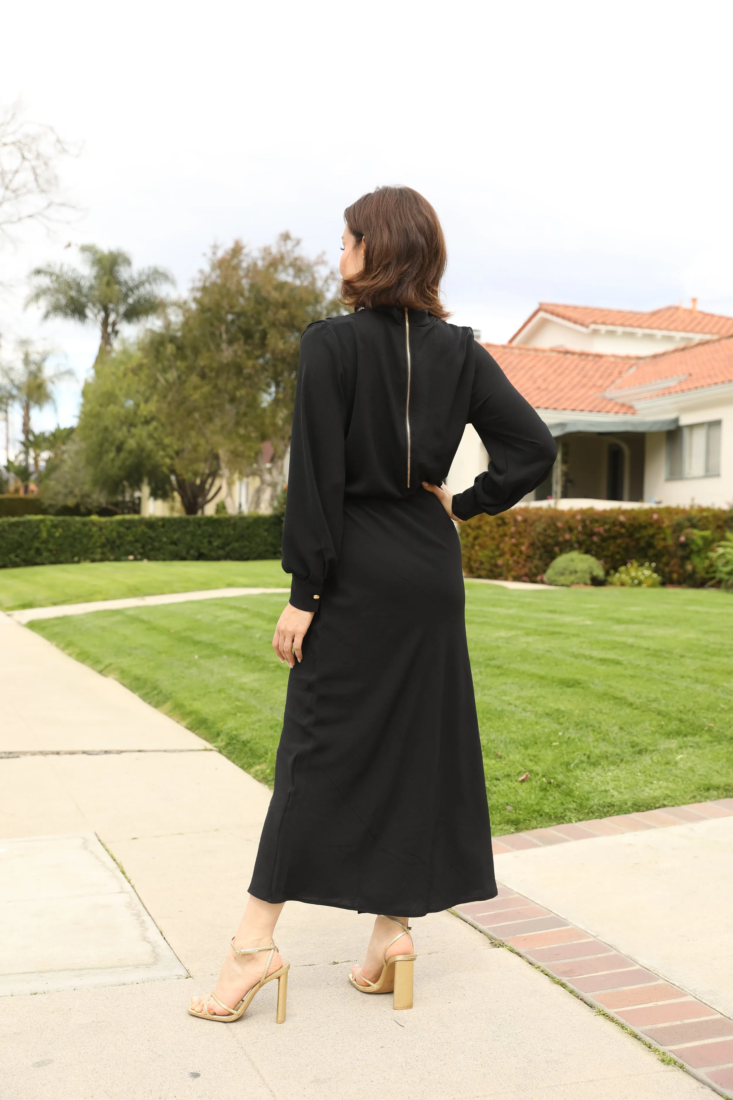 Midi Bias Wrap Dress