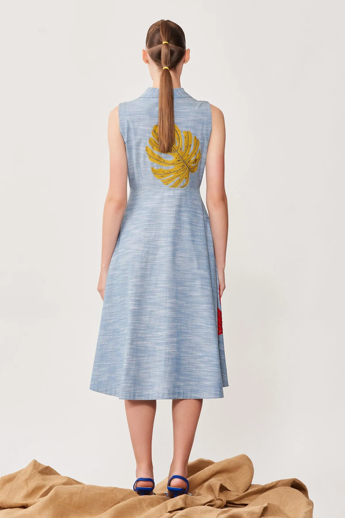 Monstera Wrap Dress