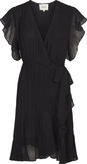 Mounce Wrap Dress - Black