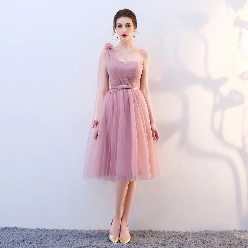 Multiple Designs Dusty Pink Blue Bridesmaid Marriage Evening Dress