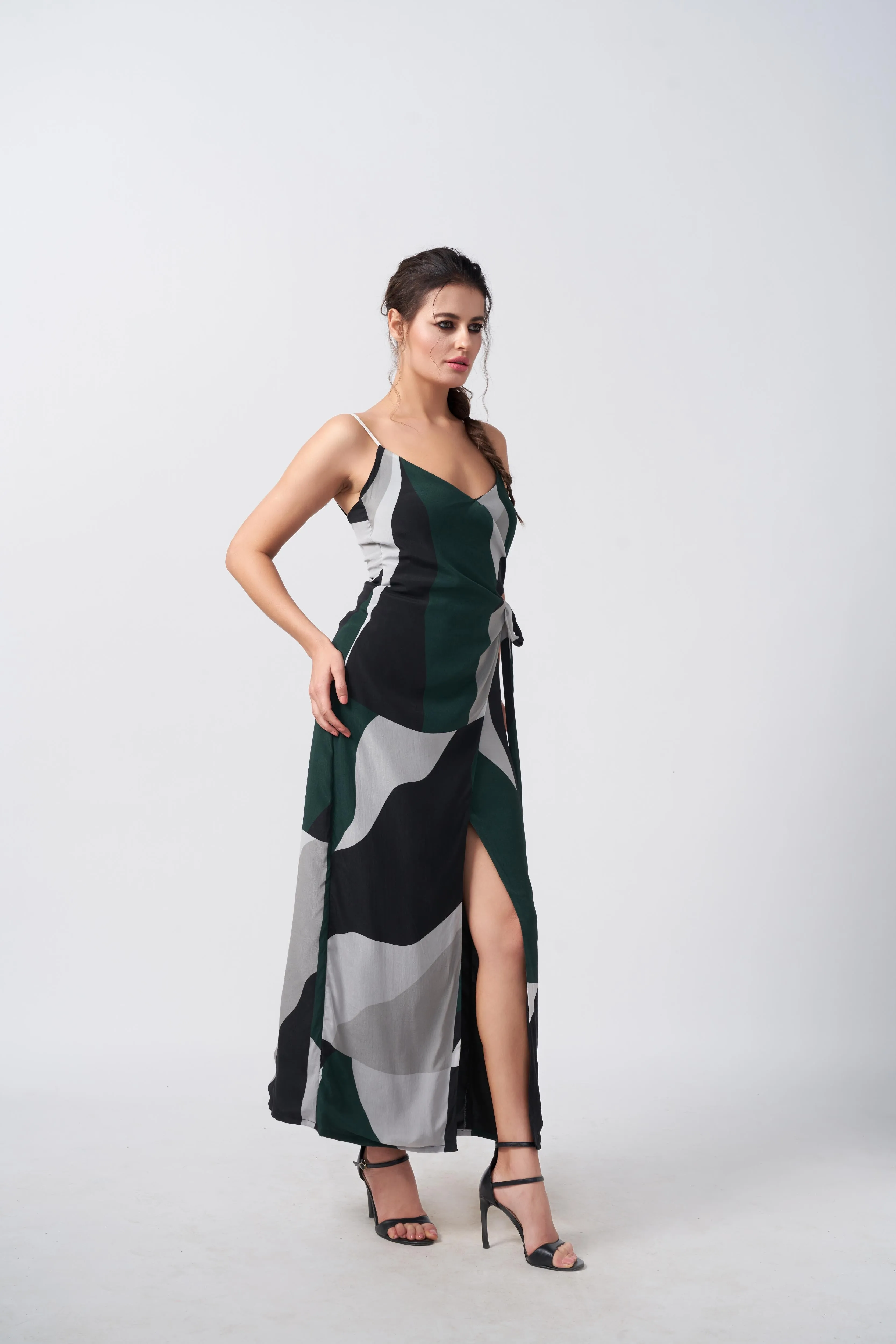 Mystic Forest Wrap Dress