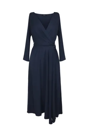 Navy Wrap Dress