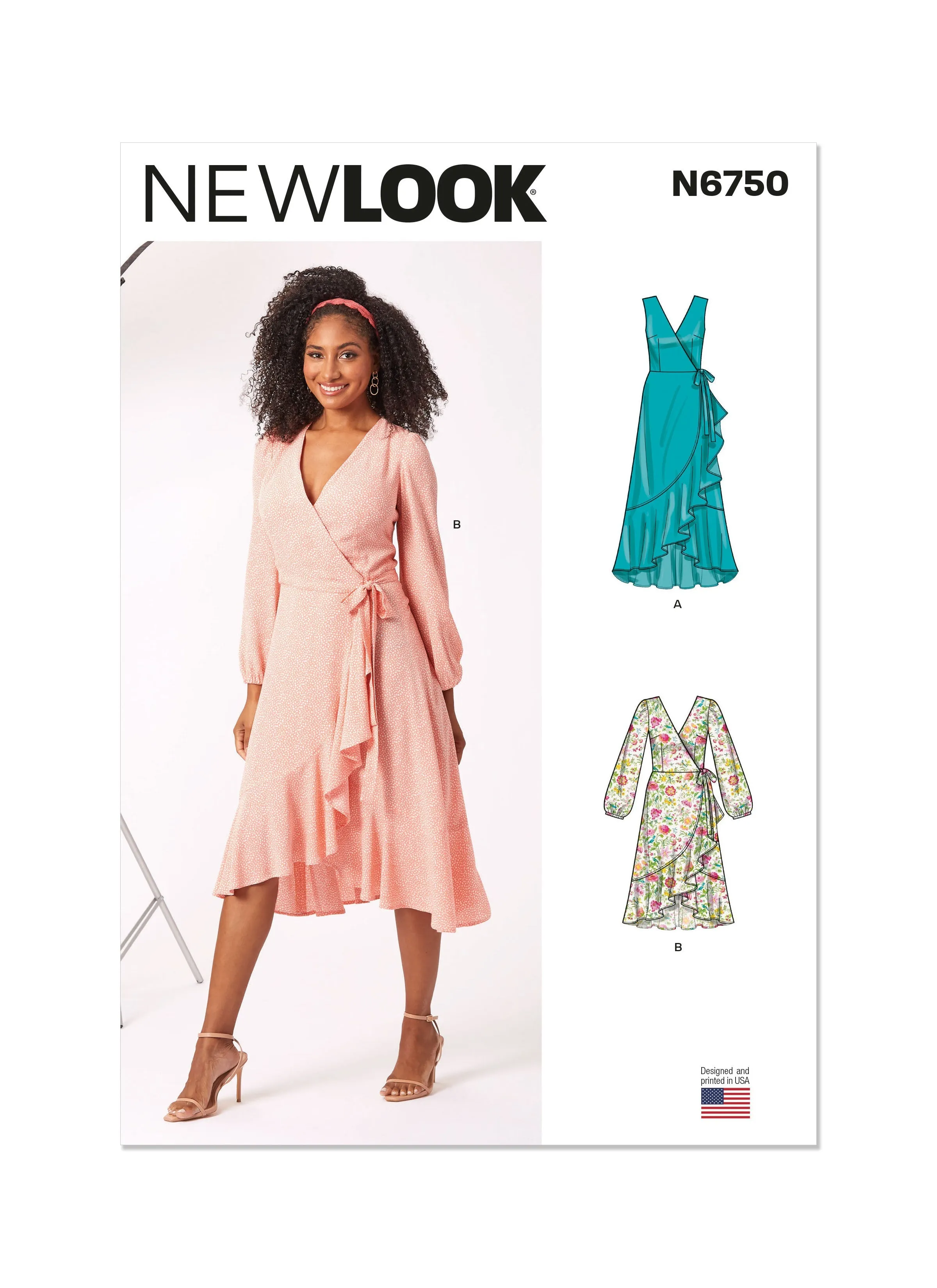 New Look sewing pattern 6750 Wrap Dress