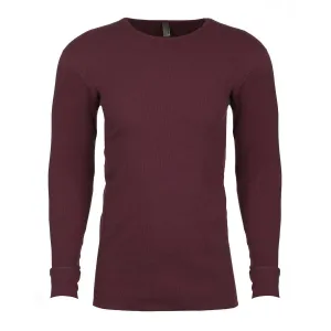 Next level Men's Maroon Blended Thermal Tee