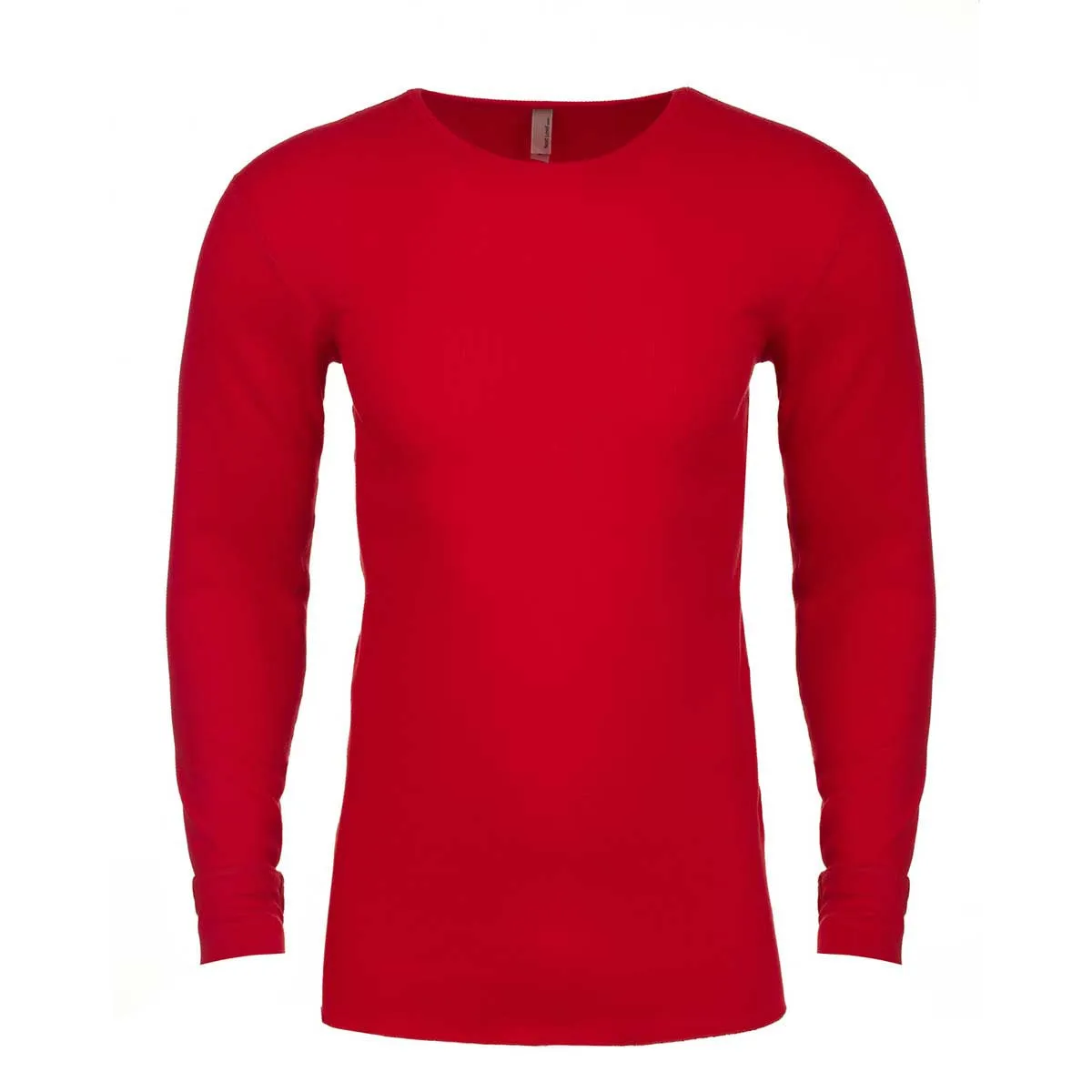 Next level Men's Red Blended Thermal Tee