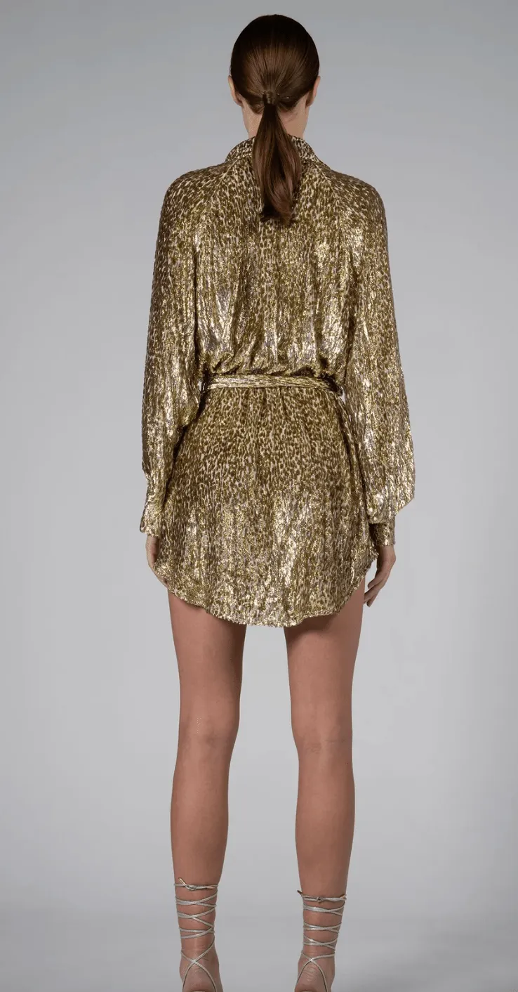 Nonchalant Gaby Dress in Gold