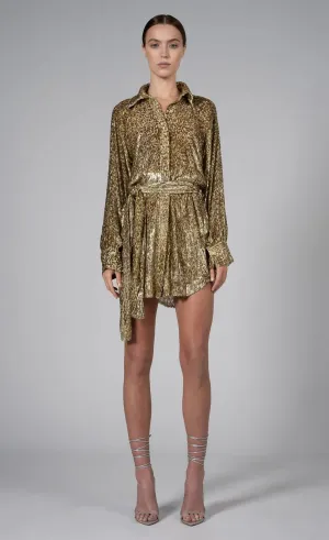 Nonchalant Gaby Dress in Gold