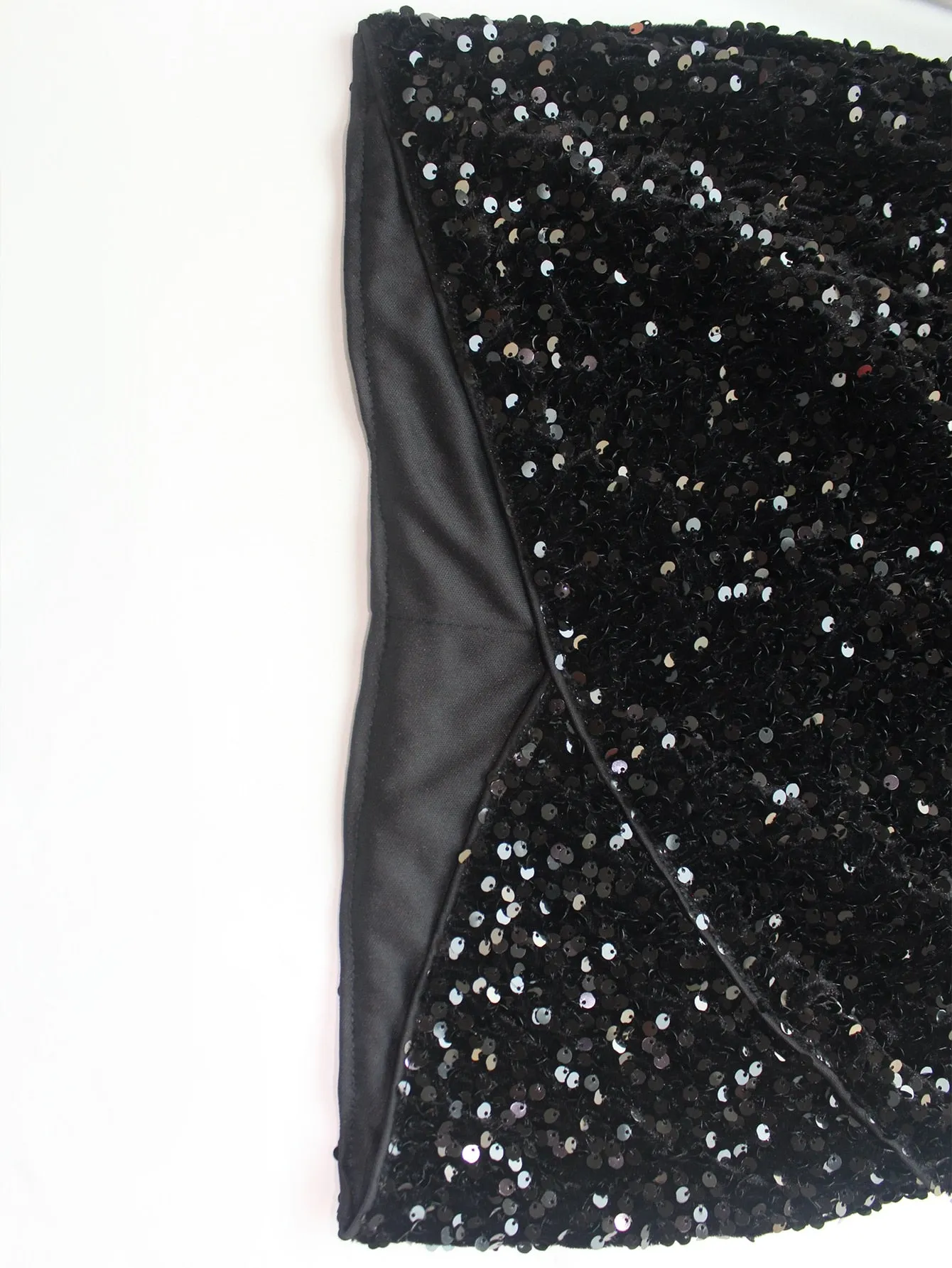 One Shoulder Sequin Wrap Slim Fit Dress