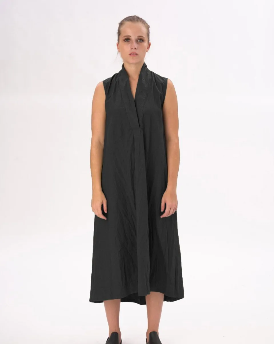 Organic Cotton Swan Neck Sleeveless Dress