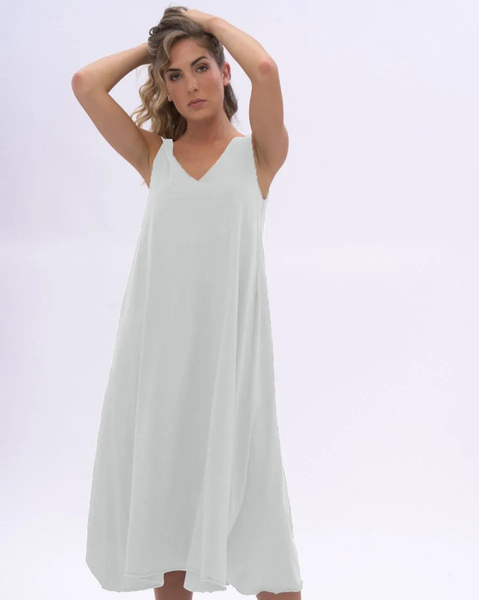 Organic Cotton V-neck Tank Dress