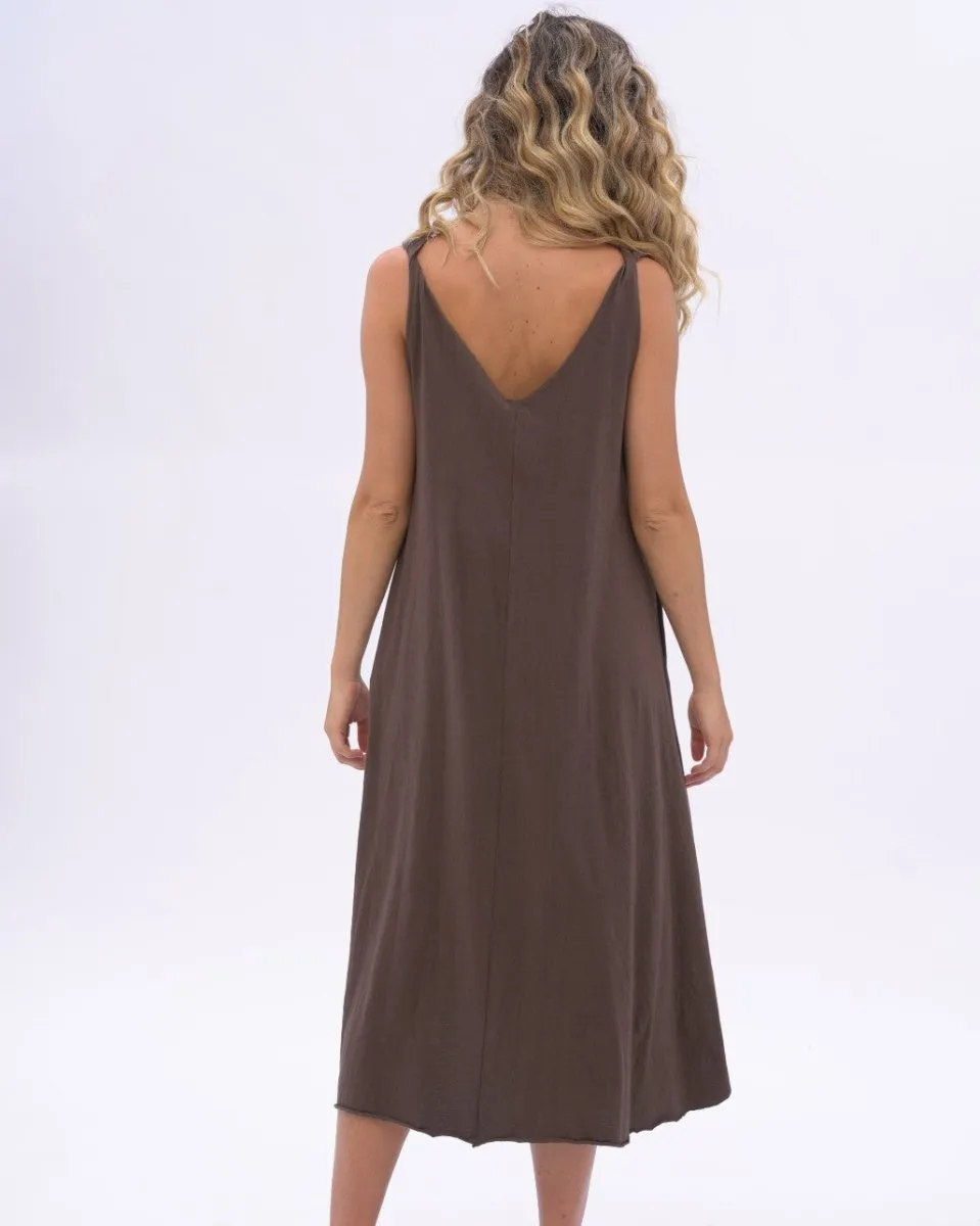 Organic Cotton V-neck Tank Dress