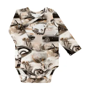 Outlet Baby Print Wrap Bodysuit