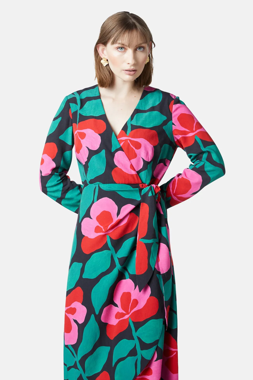 Pansy Wrap Dress