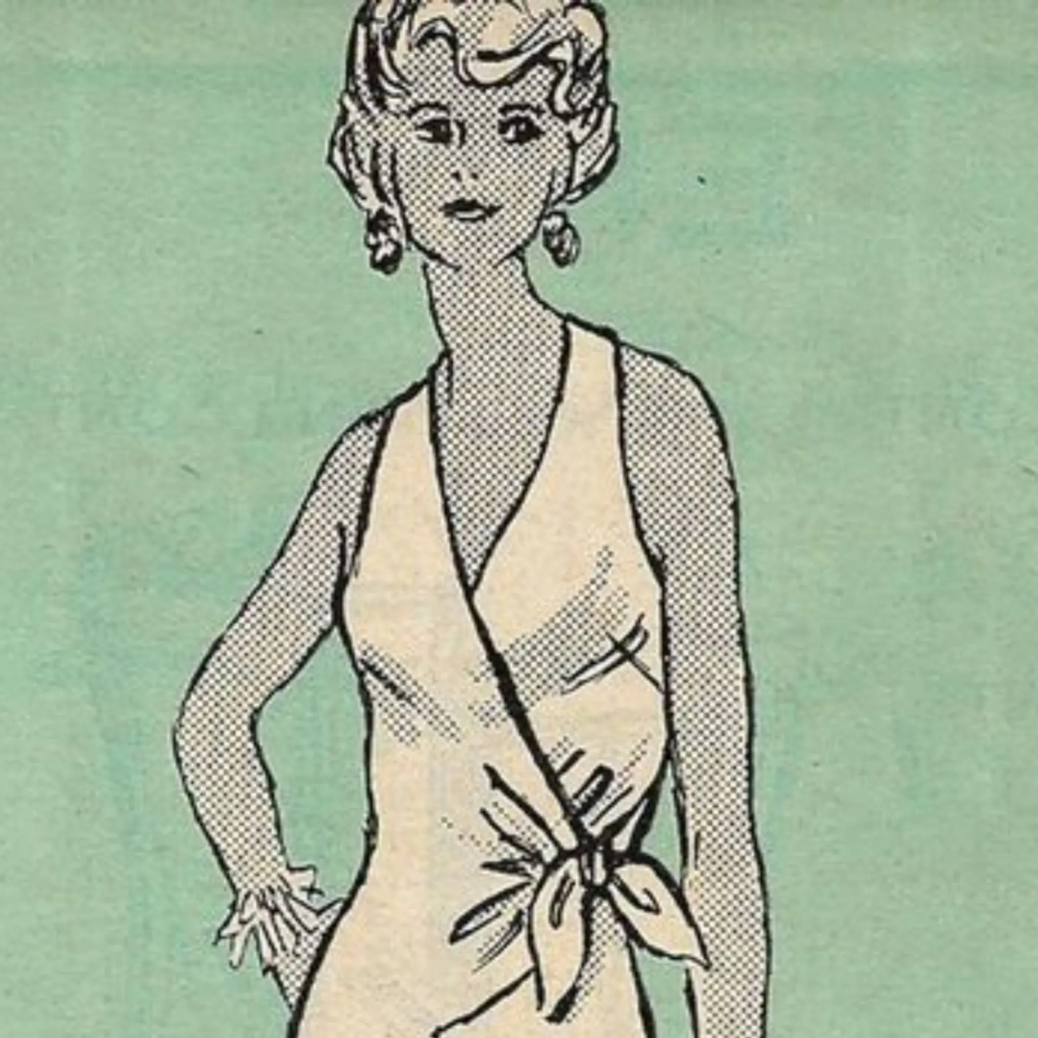 PDF - Vintage 1970s Pattern – Halter-neck Wrapover Dress -  Bust 38” (96.5cm) - Instantly  Print at Home