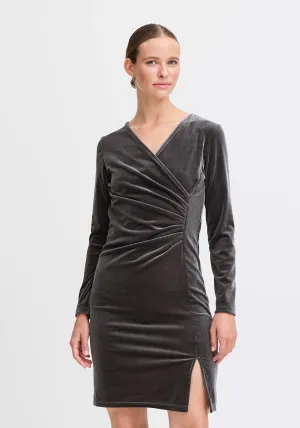 Perlina Wrap Dress - Asphalt