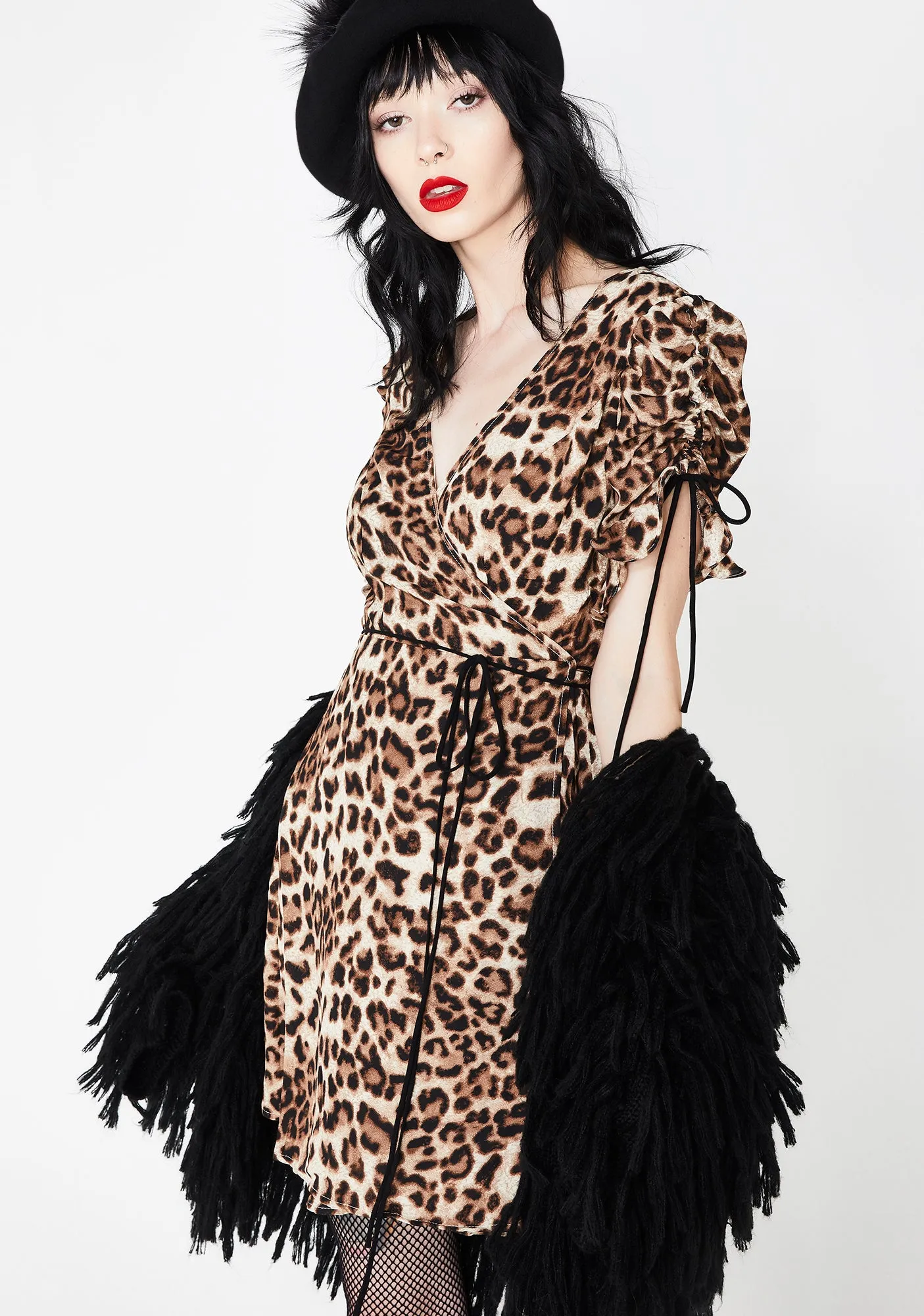 Pinup Doll Leopard Dress