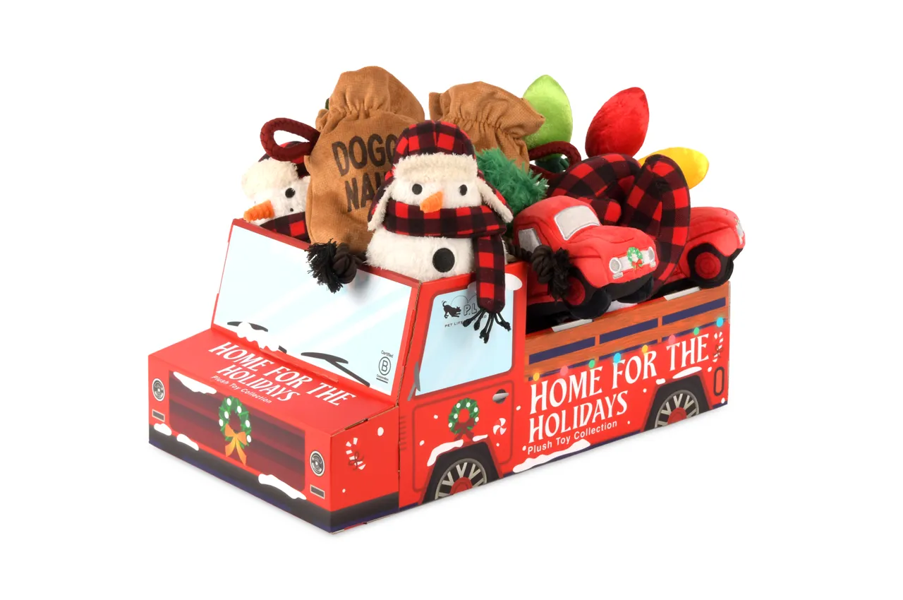 P.L.A.Y. Home for the Holidays Interactive Dog Toy, Bag of Coal