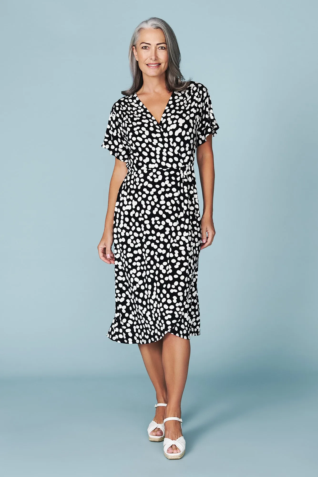 Polka Dot Wrap Dress