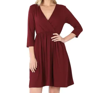 Pretty as You Please Dress in Dk Burgundy