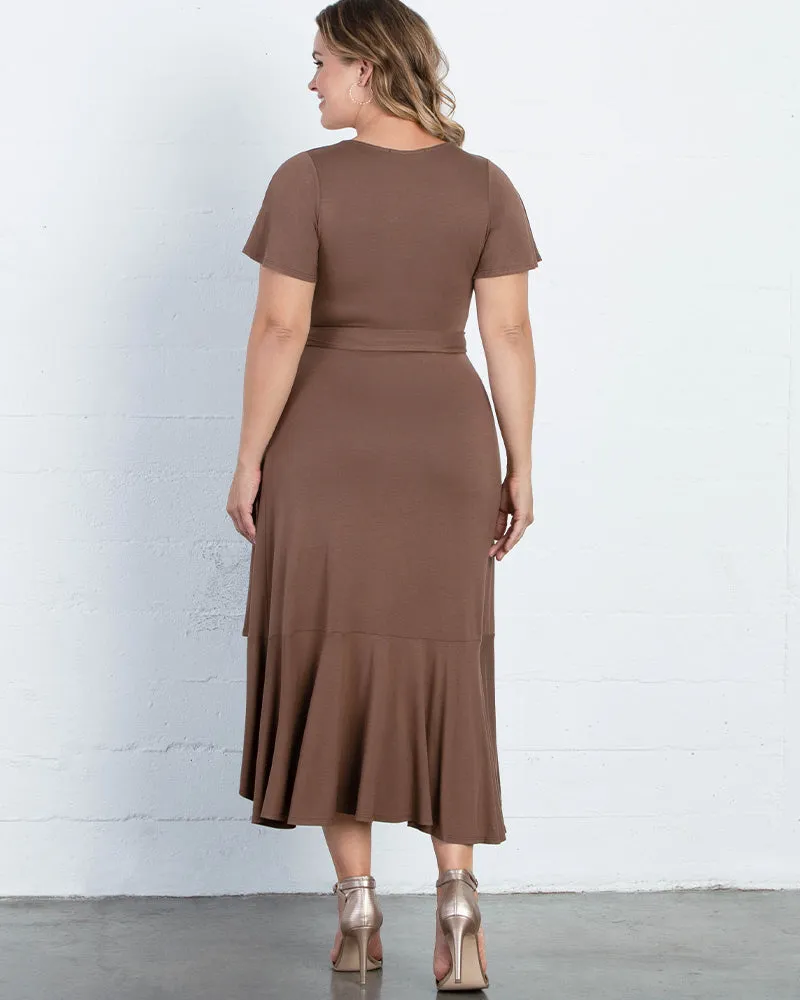 Rayna Plus Size Cocktail Wrap Dress - Sale!