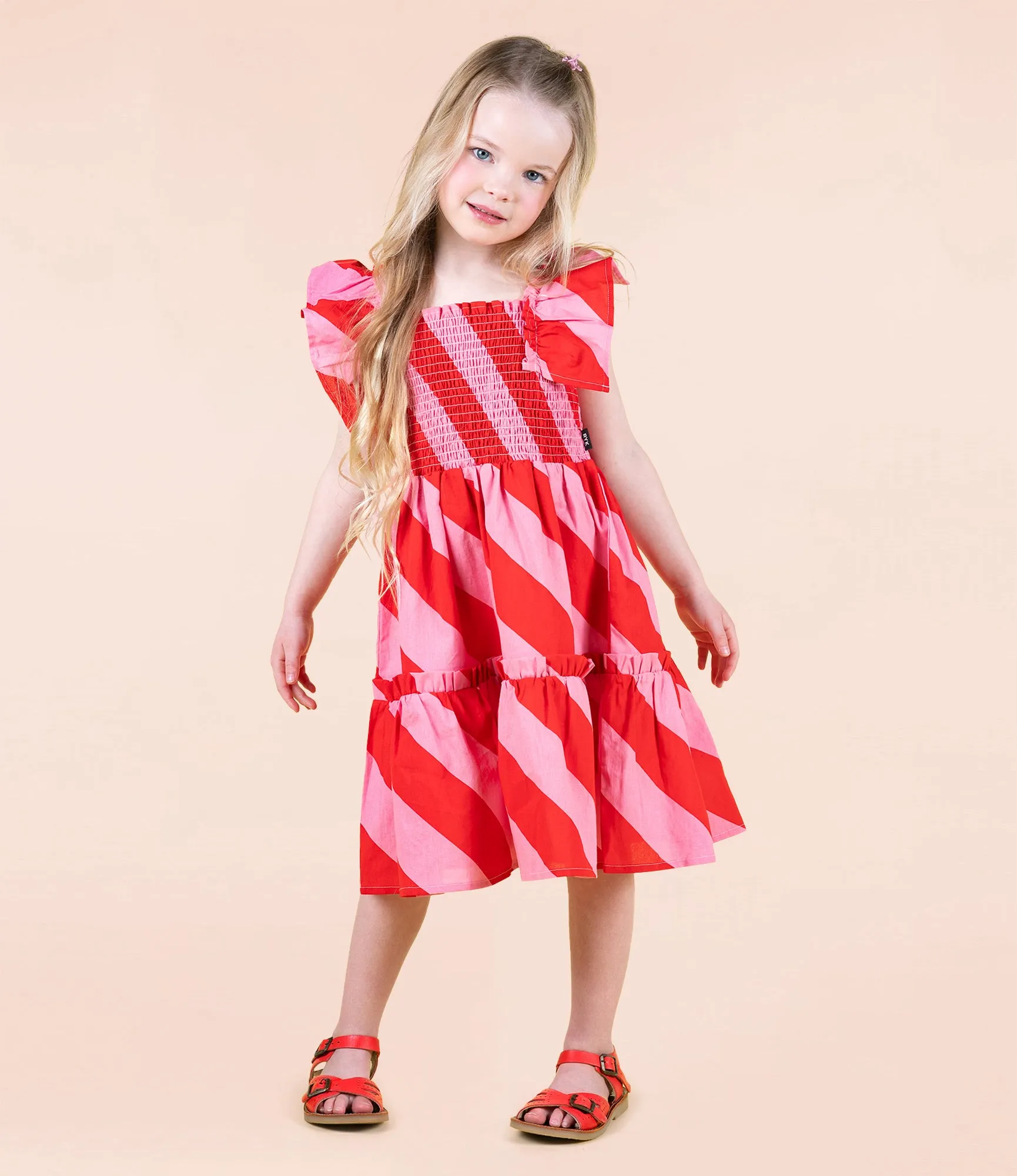 ROCK YOUR BABY - CANDY WRAP SHIRRED DRESS