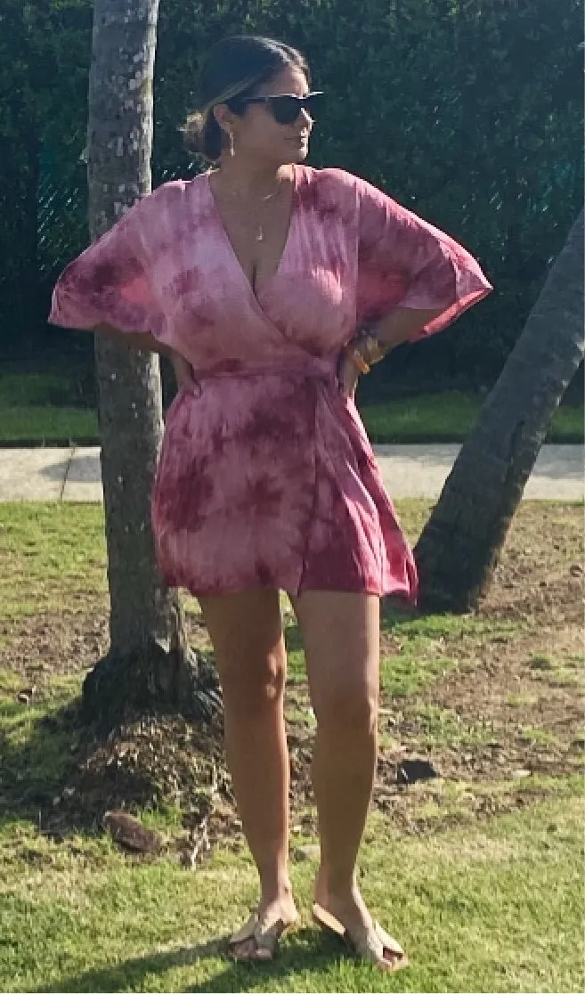 Rose Tie Dye Dress