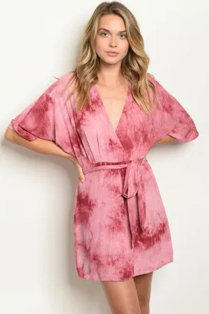 Rose Tie Dye Dress