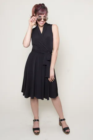 Ruby Dress (Sleeveless) - Solid Black