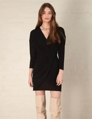 Sasha Wrap Dress Black