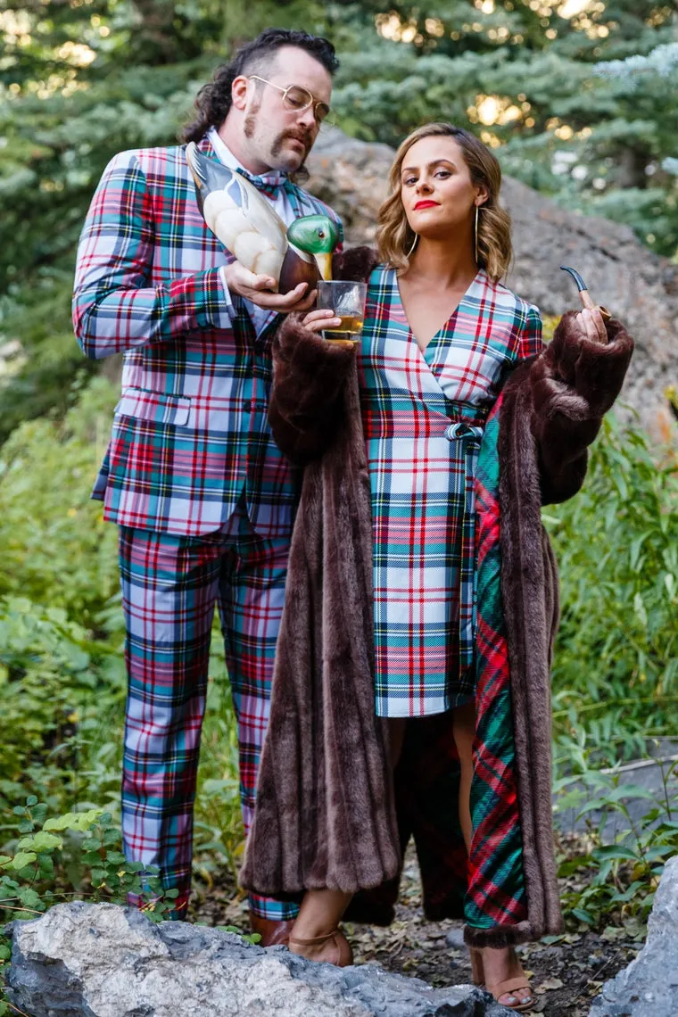 Scotch On The Rocks Plaid Christmas Dress