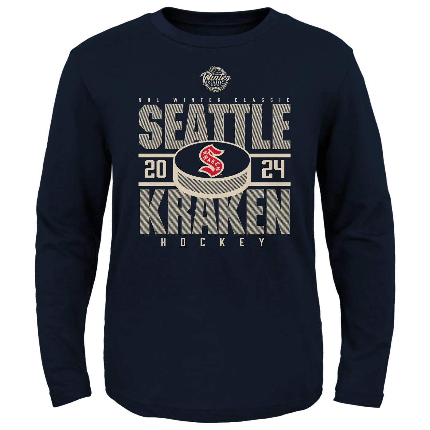 Seattle Kraken NHL Winter Classic Long Sleeved Youth Tee