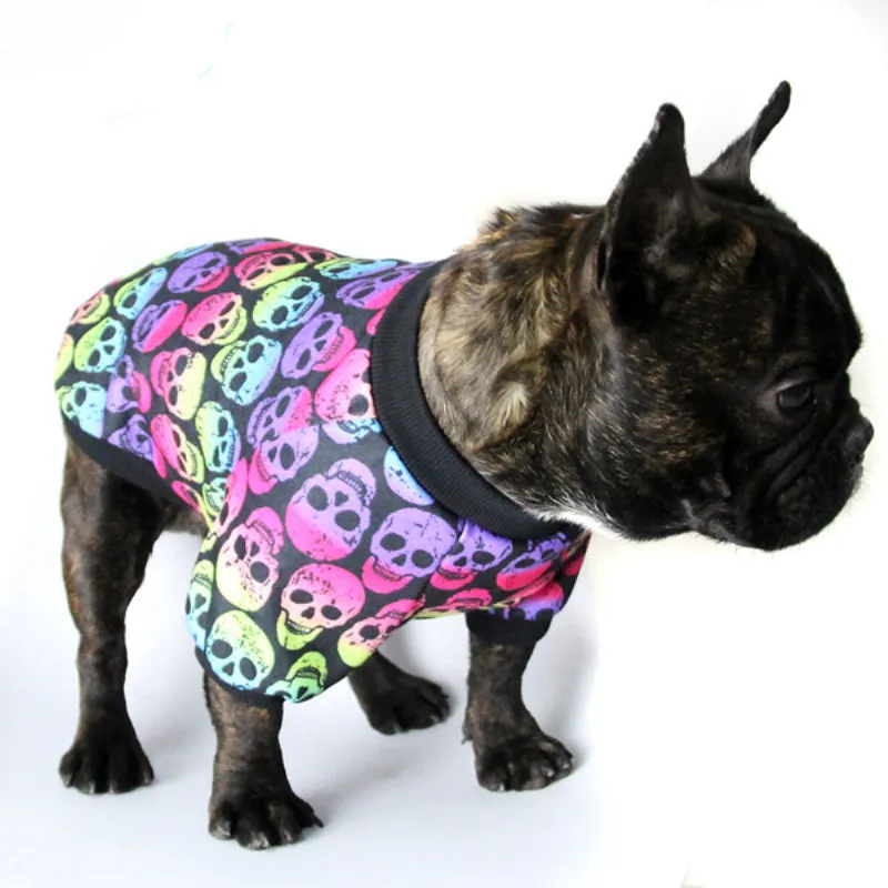 Skull Pattern Shirt for French Bulldog (WS80)