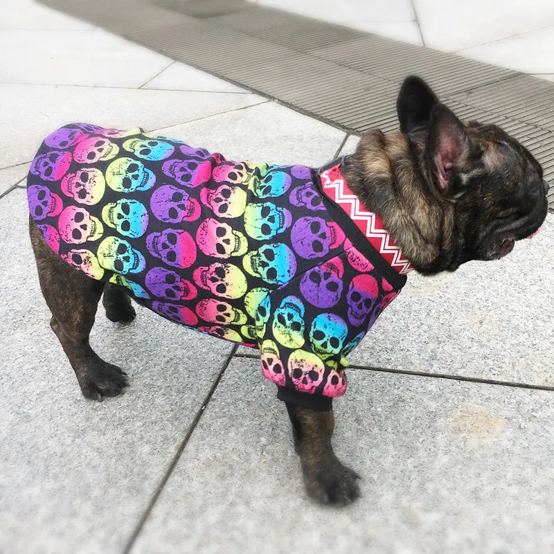 Skull Pattern Shirt for French Bulldog (WS80)