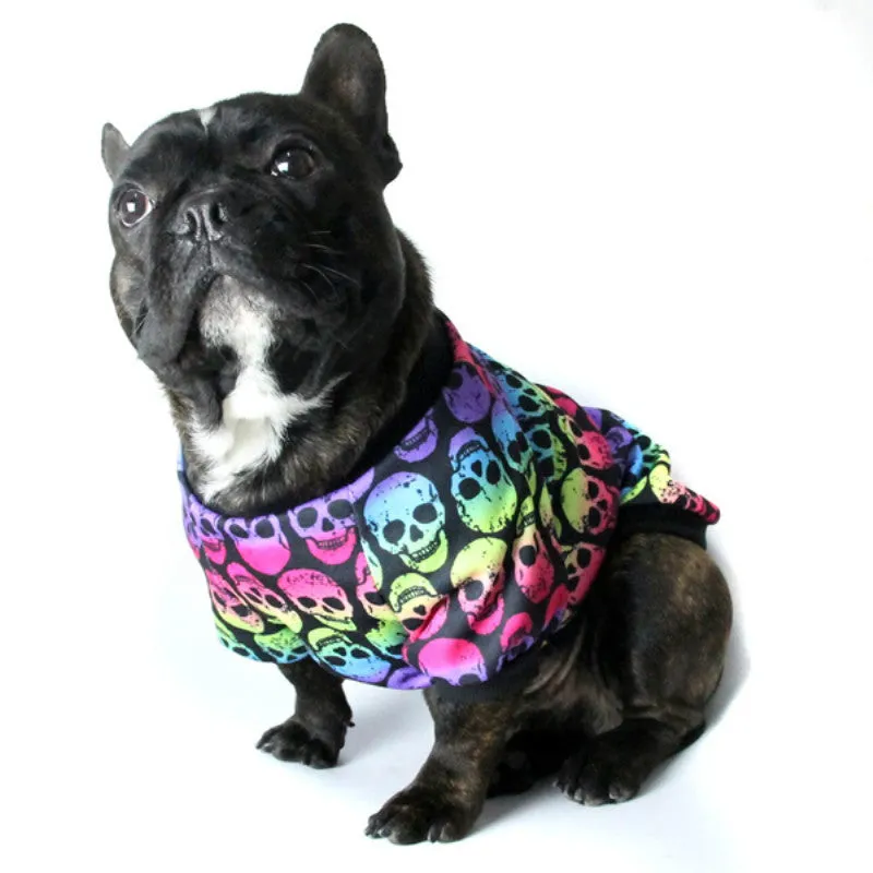 Skull Pattern Shirt for French Bulldog (WS80)