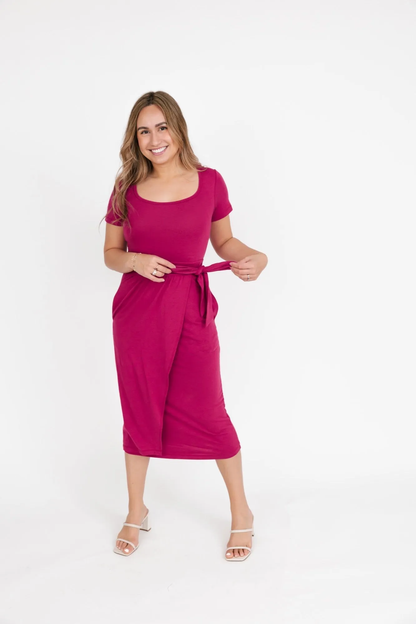 Smash & Tess Athena Wrap Dress | Black   Berry