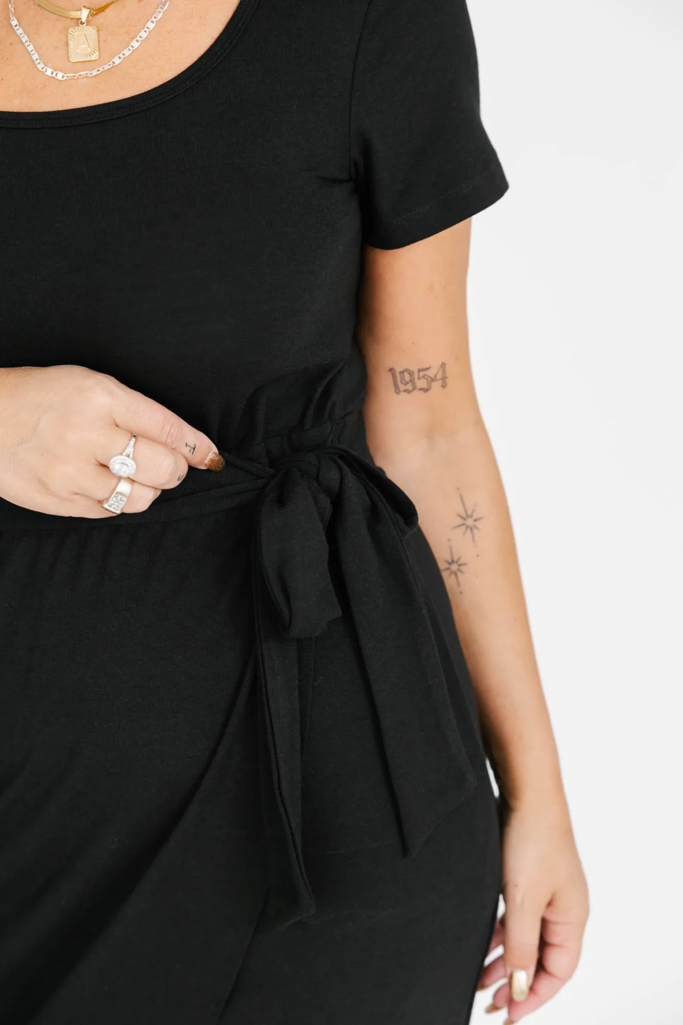 Smash & Tess Athena Wrap Dress | Black   Berry