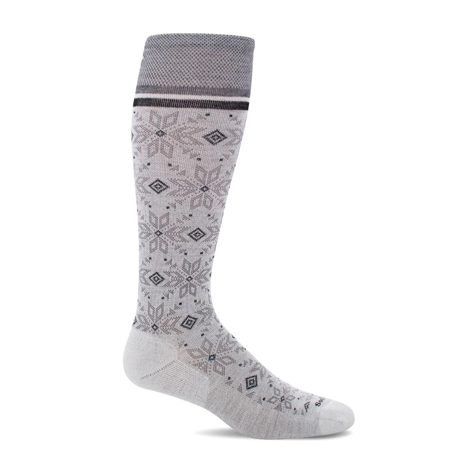 Sockwell Winterland Over the Calf Compression Sock (Women) - Charcoal